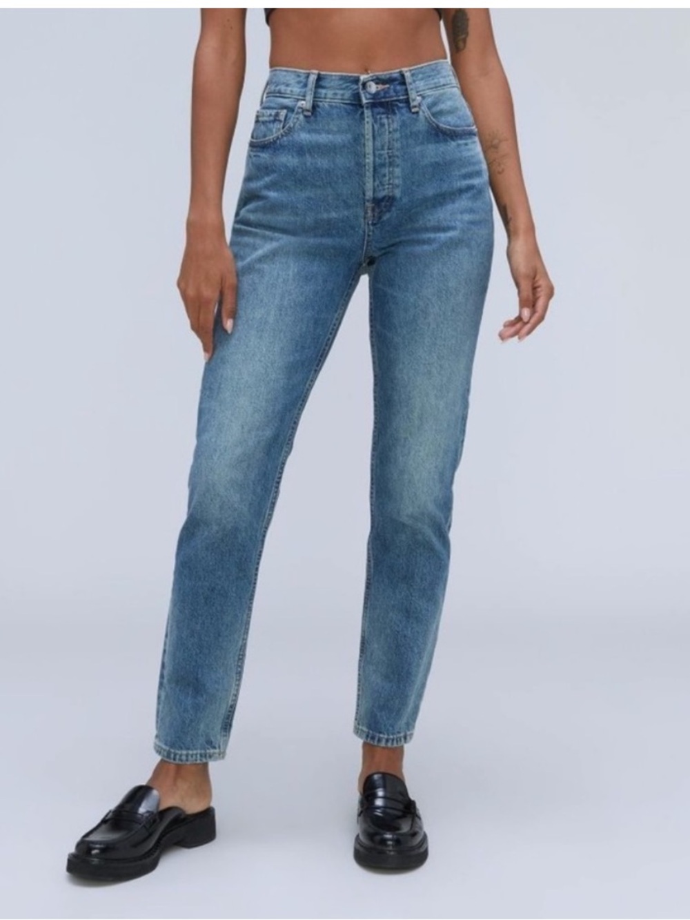 Everlane The 90’s Cheeky Jean Organic Cotton Medium Wash Size | 27 Ankle